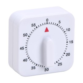 Dokeno Mechanical Egg Timer, Kitchen Timer, 60 Minute Kitchen Clock with Loud Alarm for Sports Office, Practical Countdown Kitchen Alarm Clock, Square Kitchen Alarm Clock for Learning, Kitchen, Baking