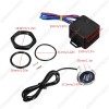 CHUSYYRAY Universal 12V Car Blue Illuminated Engine Start Switch Push