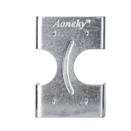 Aoneky Metal Clamp for Rope - Metal Clips for 3/8-inch, 1/2-inch, 5/8-inch, 3/4-inch, 7/8-inch, 1-inch Rope, Cords, String (2 Pack Clamps for 1/2-inch Rope)