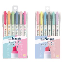 Sunstar Stationery Pen Markers Ninipie 12 Colors Set
