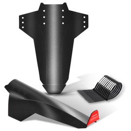 FETESNICE Mudguards Mountain Bike, Bicycle Mudguard - Effective Mudguard for Your Mountain Bike, 2 Pieces MTB Mudguard for Rear and Front with Reflectors (LIGHT-2-MS)