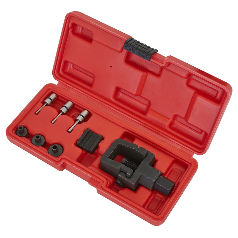 Sealey Heavy-Duty Motorcycle Chain Splitter & Riveting Tool Set -