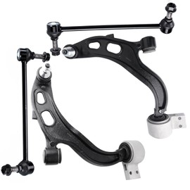 SCITOO 4pc Front Suspension Kit Lower Control Arm Ball Joint Sway bar link Replacement for Ford Flex for Ford Police Interceptor Sedan for Ford Taurus MKT K622916 K622917 K750388 K750389