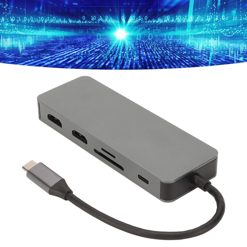 USB C Hub USB C to 3USB 2xHDTV VGA USB