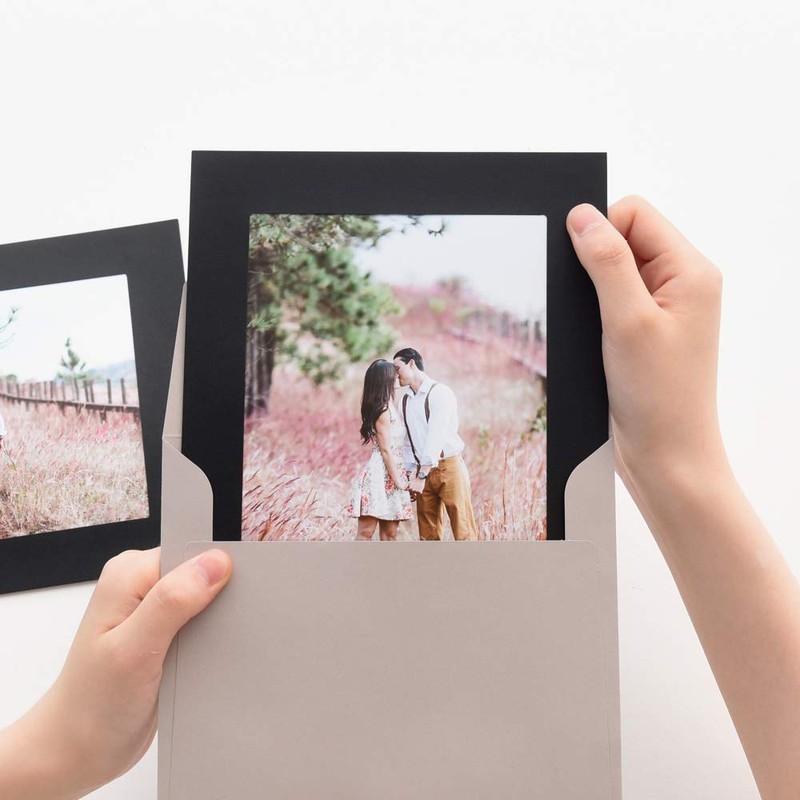 Monolike Standing Paper Photo Frame, Black, 5x7 Inch Standing Paper