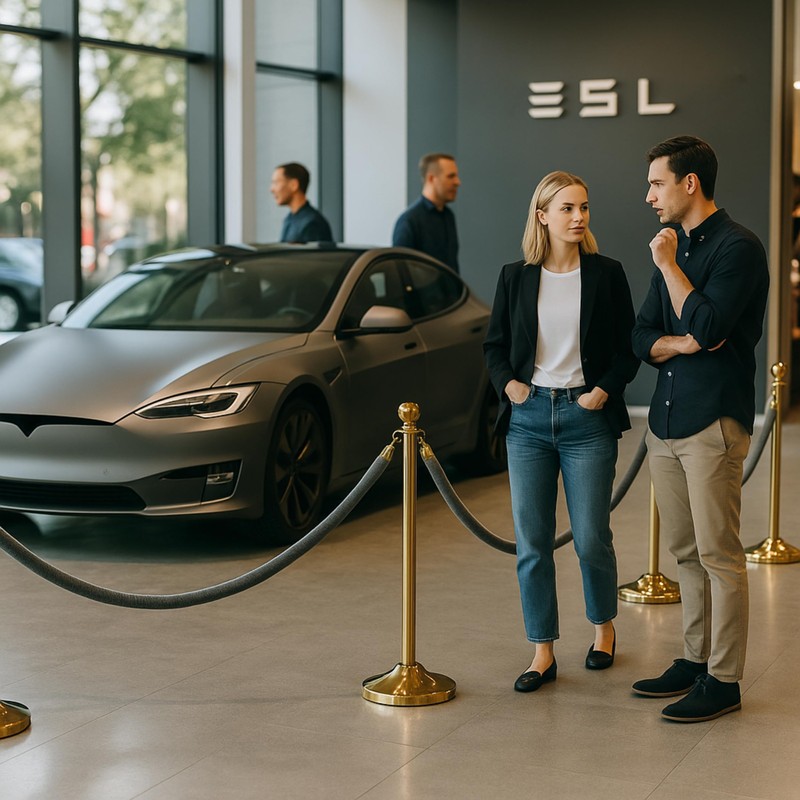 4PCS Silver Velvet Rope – 5FT VIP Set Barrier with