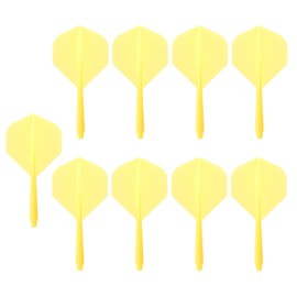 HERZONE Dart shafts and flights made of one piece darts accessories 2BA (yellow)