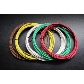 Audiopipe 12 GAUGE 5 WAY TRAILER WIRE KIT 50 FT EA LIGHT BRAKE POWER GROUND BATTERY AWG