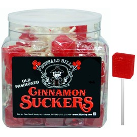 Buffalo Bills Old Fashioned Cinnamon Suckers (42 individually wrapped cinnamon lollipops per tub)