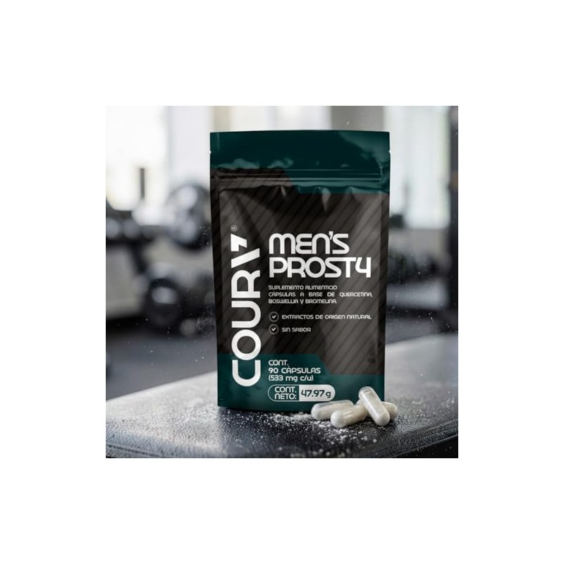 COURA - Mens Prost4 - Con Quercetina, Cúrcuma, Boswellia y