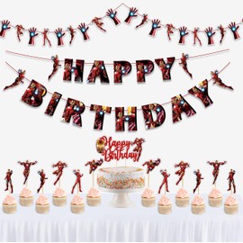 Seyal® Irn Man Theme Birthday Party Supplies