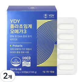 YDY Polar Supercritical Omega 3, 30 tablets, 2 units / YDY 폴라초임계오메가3, 30정, 2개