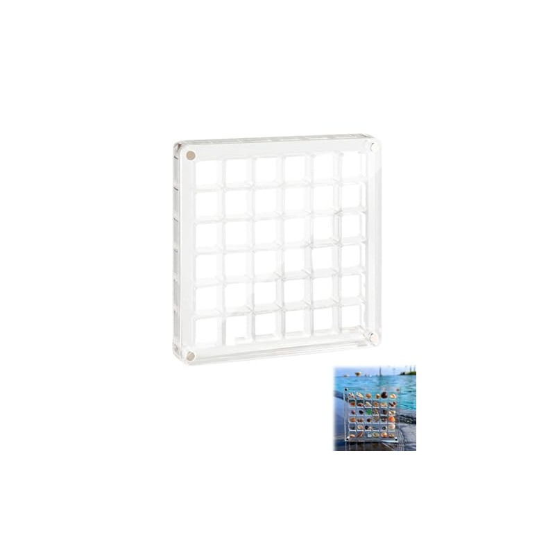KGDUYC 1 Piece Clear Acrylic Magnetic Display Box - Shells,