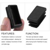 METALLIXITY Rectangle End Caps (26 x 13mm) 40Pcs, Plastic Rectangle