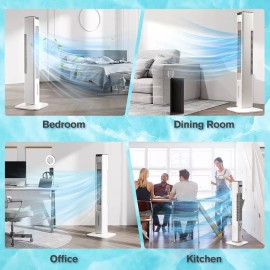 Lavpit Evaporative Portable Air Cooler Fan Humidifier w/ Filter Remote Control