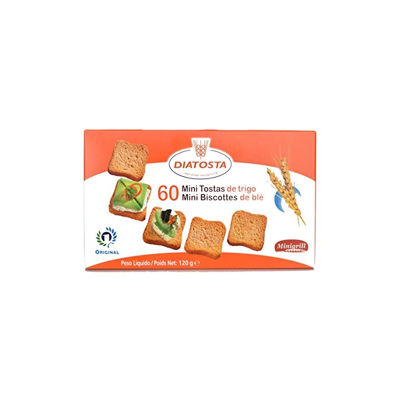 Diatosa, Whole Regular Mini Toast, 4.3 Ounce