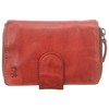 Bear Design Women's Leather Wallet 10 Card Slots Red