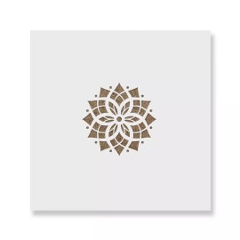 Stencil Revolution Poinsettia Christmas Ornament Stencil - Durable & Reusable Mylar Stencils