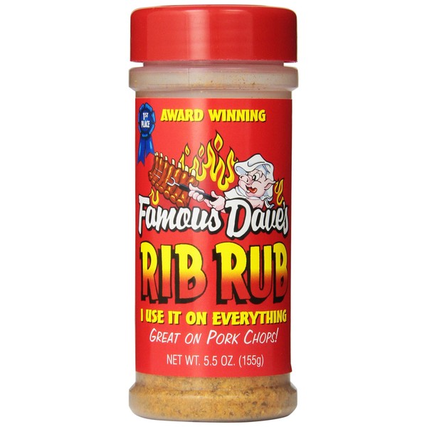 Famous Dave's Seasoning Rib Rub, 5.5-ounce (Pack of 2)