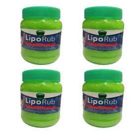 4 Piezas Gel Reductor Lipo Rub Quema Grasa Quita Estrías Menta