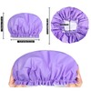 Shower Caps for Women, Terry Cloth Lined and Reusable Bath