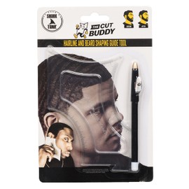 The Cut Buddy Original Shaping Tool, Clear Beard and Hairline Template with Bonus Tracer Pencil, As Seen on Shark Tank
