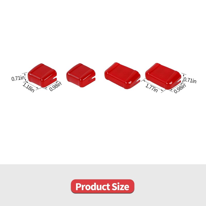 Jimen Compatible with Ford F150 2021-2024, 4PCS Center Console AC