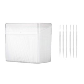 1100 Pcs Disposable Plastic Toothpicks Portable Practical with Clear Case