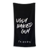 Groovy Uk Towel, Cotton, Black, One Size