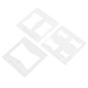 3Pcs 6x6 Inches Butterfly Key Inlay Template Router and Decorative