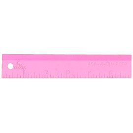 CM Designs Ruler 6" Add-A-Quarter Pink CMDesignsRuler6AddAQuarterPink, 6"