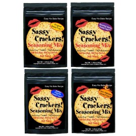 Sassy Crackers Seasoning Mix Variety 4 Pack Make Any Cracker a Sassy Cracker - Fiery Habanero 4 Pack