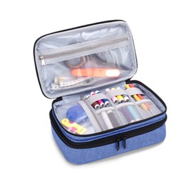 Luxja Sewing Bag Sewing Box [※ Bag Only] Sewing Box, L, Dark Blue