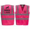 Horse & Rider - Horse Riding Equestrian Premium Pink Hi