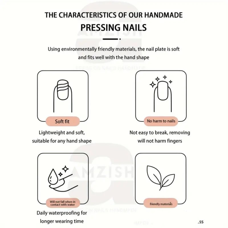 24 Pcs Plated White French Fake Nails,French Tip False Nails,Medium