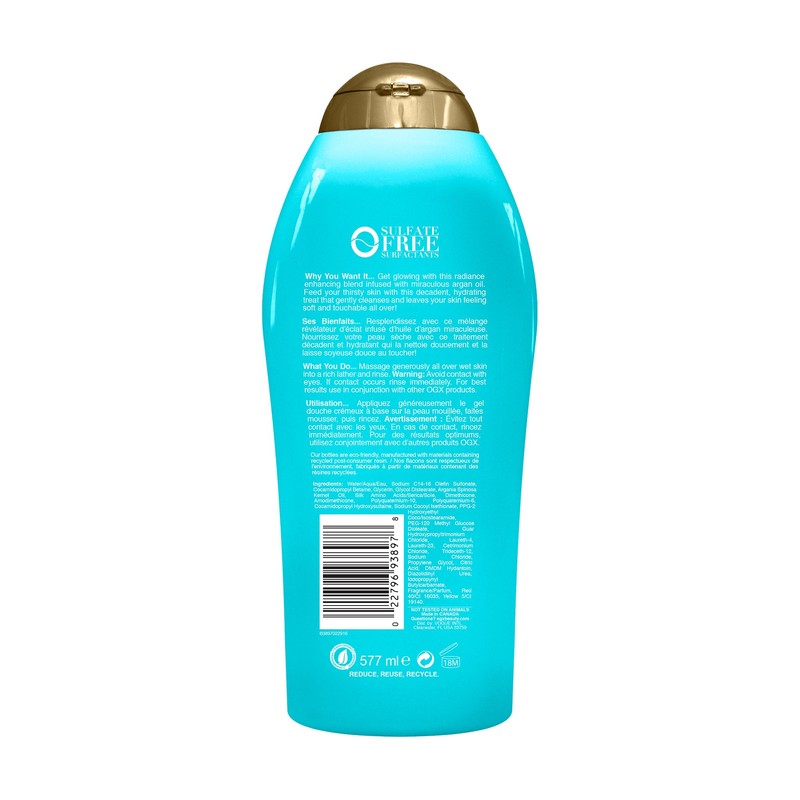 OGX Argan oil morocco extra strength body wash, 577ml