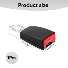 Car Seat Buckle Holder - Universal Car Seat Belt Extender & Safety Clip - Adjustable Seatbelt Extension for Adults, Pregnant Women & Pet Seats - Easy-Install Seat Belt Lock for Cars, Trucks & Vans