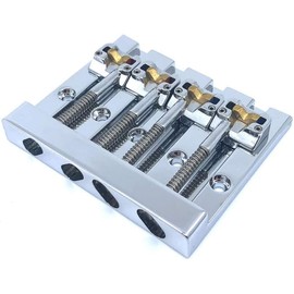 Hipshot KickAss High-mass Bass Bridge for 5-bolt Fender, Chrome