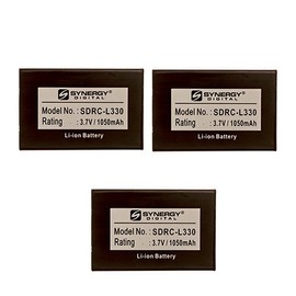 Synergy Digital Remote Control Batteries, Compatible with Universal Battery 11N09T Remote Control, (li-ion, 3.7V, 1050 mAh), Combo-Pack Includes: 3 x SDRC-L330 Batteries