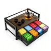 QTRQTR Tea Bag Organizer And Storage with Drawer Teabag Holder