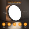 BLNAN LED Flush Mount Ceiling Light Fixture with Remote Control,