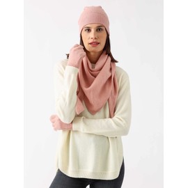 Zwillingsherz 100% Cashmere Triangular Scarf Stole Scarf for Women Girls Women – High-Quality Cashmere Neckerchief Plain Design – Shawl – Warm Soft Cuddly – Women's Scarf for Spring Autumn Winter,