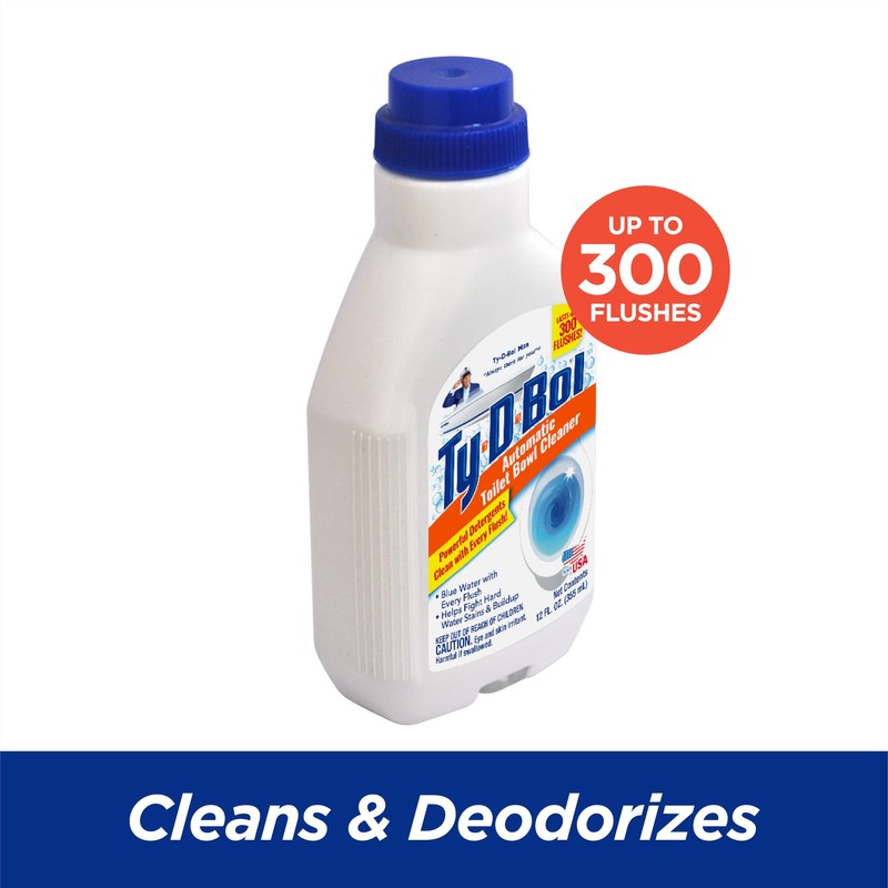 Ty-D-Bol Automatic Toilet Bowl Cleaner Cleans and Deodorizes Toilets for