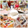 Container for Portable Snack Platters, Divided Serving Tray with Lid