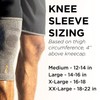 Incrediwear, Knee Sleeve, Black, XX-Large (18"-22" Above Kneecap) Pack of