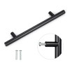 Herrajes Guerrero Jaladera En Barra 15.6 Cm Acero Inox Negro