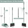 Broom and Dustpan Set for Home, Dust pan with Long