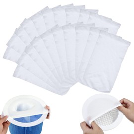 Pack of 10 Skimmer Socks, Pool Skimmer Socks, Strainer for Accessories, Filter Swimming Pool Filter Socks, Net Socks, Swimming Net, Pool Skimmer Cleaning, Adjustable Basket, Cleaning Filter Socks
