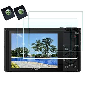 RX100 VII Tempered Glass Screen Protector for Sony RX100M7 RX100VII RX100VI RX100V RX100IV RX100III RX100II RX100 Digital Camera,0.3mm 9H Hardness Tempered Glass Cover Anti-Scrach (3 Pack)