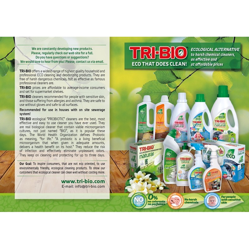 TRI-BIO Eco Natural Washing Up Tablets (25 Tabs)
